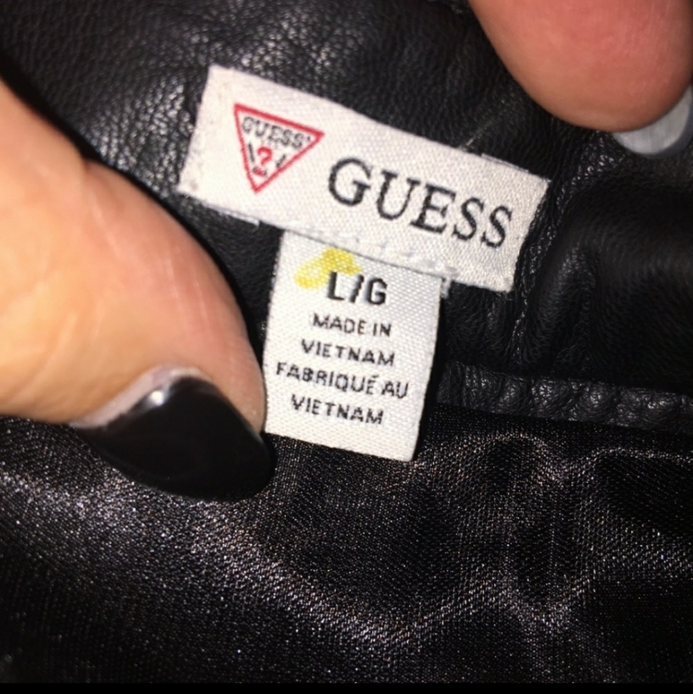 Guess mini skirt, large, silver sequins - Picture 3 of 8